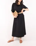 پیراهن یقه گره W00181 - 1