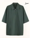 تیشرت مردانه نیم زیپ G00643 - 8