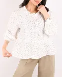 شومیز موسلین پاپیونی G00454 - 3