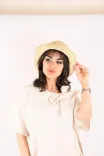 کلاه رافیا ساده s00968 - 1