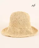 کلاه رافیا ساده s00968 - 4