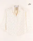 شومیز نیلی G00657 - 3