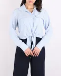 شومیز گره ای دو جیب G00727 - 2