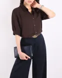 شومیز کتان G00750 TIVA - 5