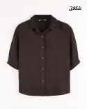 شومیز کتان G00750 TIVA - 9