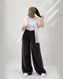 شلوار بگ سیلک G00747 - 1