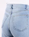 شلوار جین نیم بگ G00758 - 5