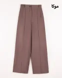 شلوار سیلک جلو خط G00755 - 9
