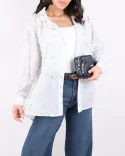 شومیز پلنگی شیشه ای G00770 - 12