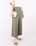 شلوار لینن واید W00250 - 3