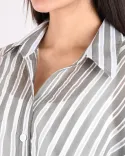 شومیز شیشه ای جلو گره G00777 - 7