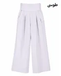 شلوار ویسکوز کمرکش G00824 - 10