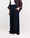 شلوار ویسکوز کمرکش G00824 - 1