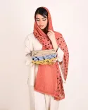 شال پلیسه خالخالی s00151