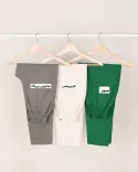 شلوار لینن کمرکش R00224 - 4