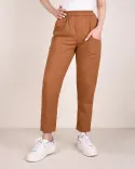 شلوار لینن کمرکش R00224 - 5