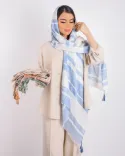 شال لینن راه راه S00213