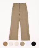 شلوار لینن نیم بگ R00498 - 5