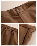 شلوار لینن نیم بگ R00498 - 6