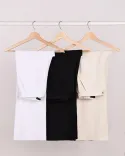شلوار لینن نیم بگ R00498 - 7