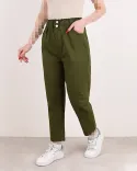 شلوار رنگی کمر چین H00166 - 1