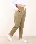 شلوار کتان بند دار H00163 - 3