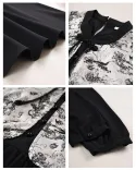 پیراهن مشکی ژیله دار C00148 - 4