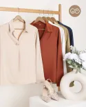 شومیز ساتن ونوس C00152 - 17