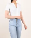 تیشرت کراپ D00130 - 5