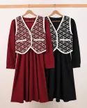 پیراهن ژیله دار ترمه C00175 - 6