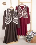 پیراهن ژیله دار ترمه C00175 - 7