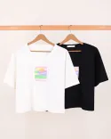 تیشرت کراپ D00175 - 5