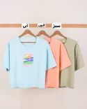 تیشرت کراپ D00175 - 9
