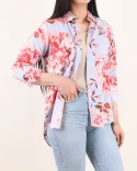 شومیز ساده و طرحدار اطلس C00325 - 16