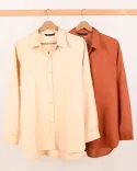 شومیز ساده و طرحدار اطلس C00325 - 23