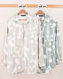 شومیز ساده و طرحدار اطلس C00325 - 3