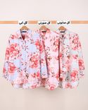 شومیز ساده و طرحدار اطلس C00325 - 5