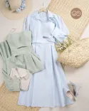 پیراهن دو تیکه پاپیونی C00350 - 8