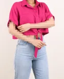 شومیز کراپ جلو گره ای C00418 - 4