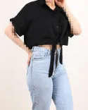 شومیز کراپ جلو گره ای C00418 - 6