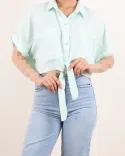 شومیز کراپ جلو گره ای C00418 - 7