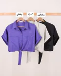 شومیز کراپ جلو گره ای C00418 - 8