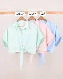 شومیز کراپ جلو گره ای C00418 - 9