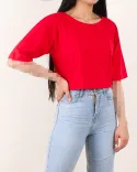 تیشرت کراپ آرام d00289 - 7