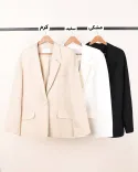 کت لینن تک دکمه SHC00474 - 2