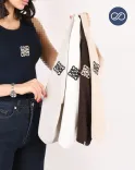 تاپ جلو گلدوزی G00394