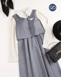 پیراهن ژیله دار راه راه G00107 - 1