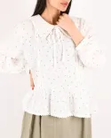 شومیز موسلین گلدار OPPSI G00471 - 4