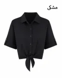 شومیز کراپ جلو گره G01182 - 5