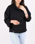 شومیز پشت دکمه G00841 - 1